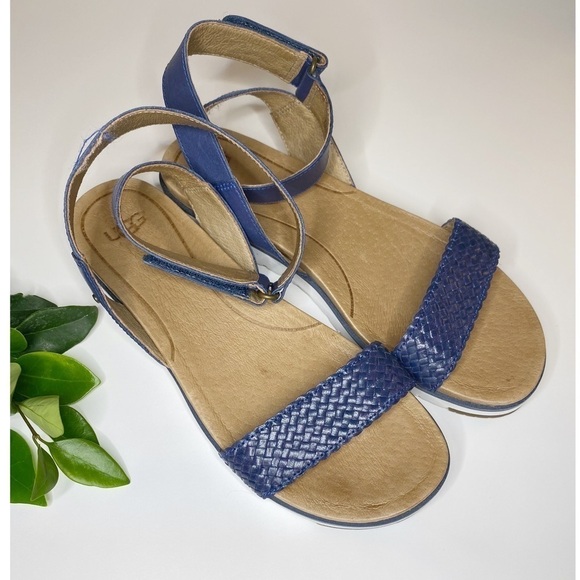 UGG Navy Blue Laddie Marino Sandals Size 7.5 - Picture 3 of 10